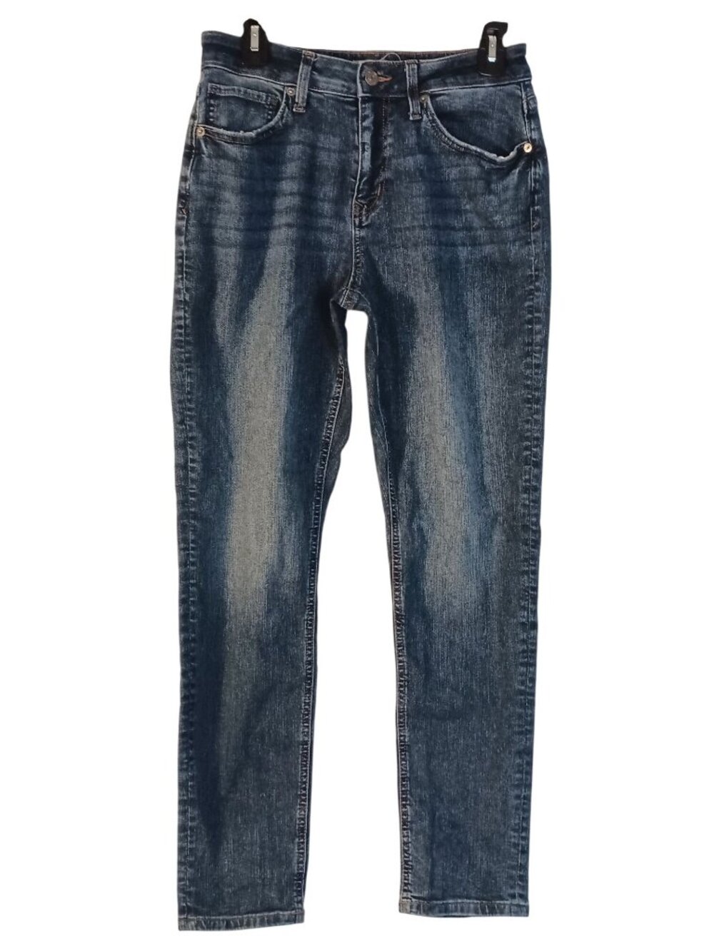 M Jeans by Maurices Womens Size 10 Straight Leg Jeans Dark Wash Mid Rise Stretch